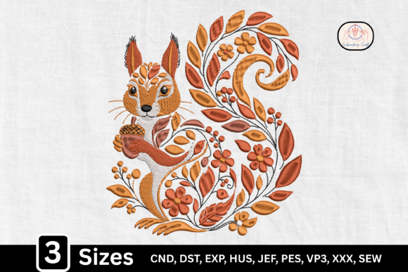 Autumn Forest Woodland Squirrel Embroidery Review