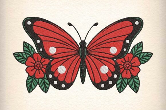 Butterfly Embroidery Design