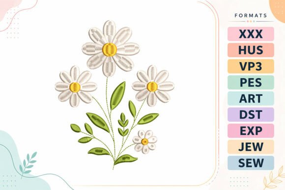 Daisy Flower Bouquet: Apparel Embroidery Review