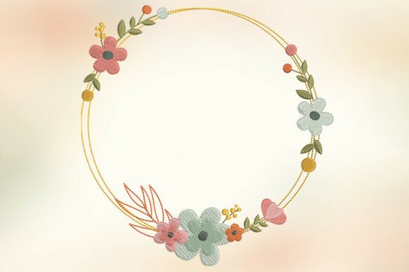 Whimsical Meadow Wildflower Wreath
